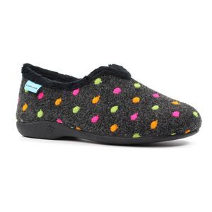 Lunar Womens/Ladies Studio Slippers / Black